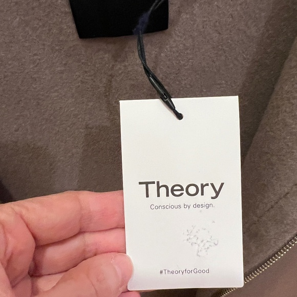 Theory Hooded Zip Vest, Wool with Cashmere, Size Small - NWT - Picture 13 of 16